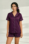 Florea Summer Chill Set With Scrunchie - Purple