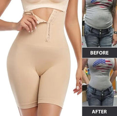Florea - Seamless High Waist Corset for Flat Belly - Beige- 002
