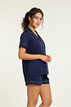 Florea Summer Chill Set With Scrunchie - Blue