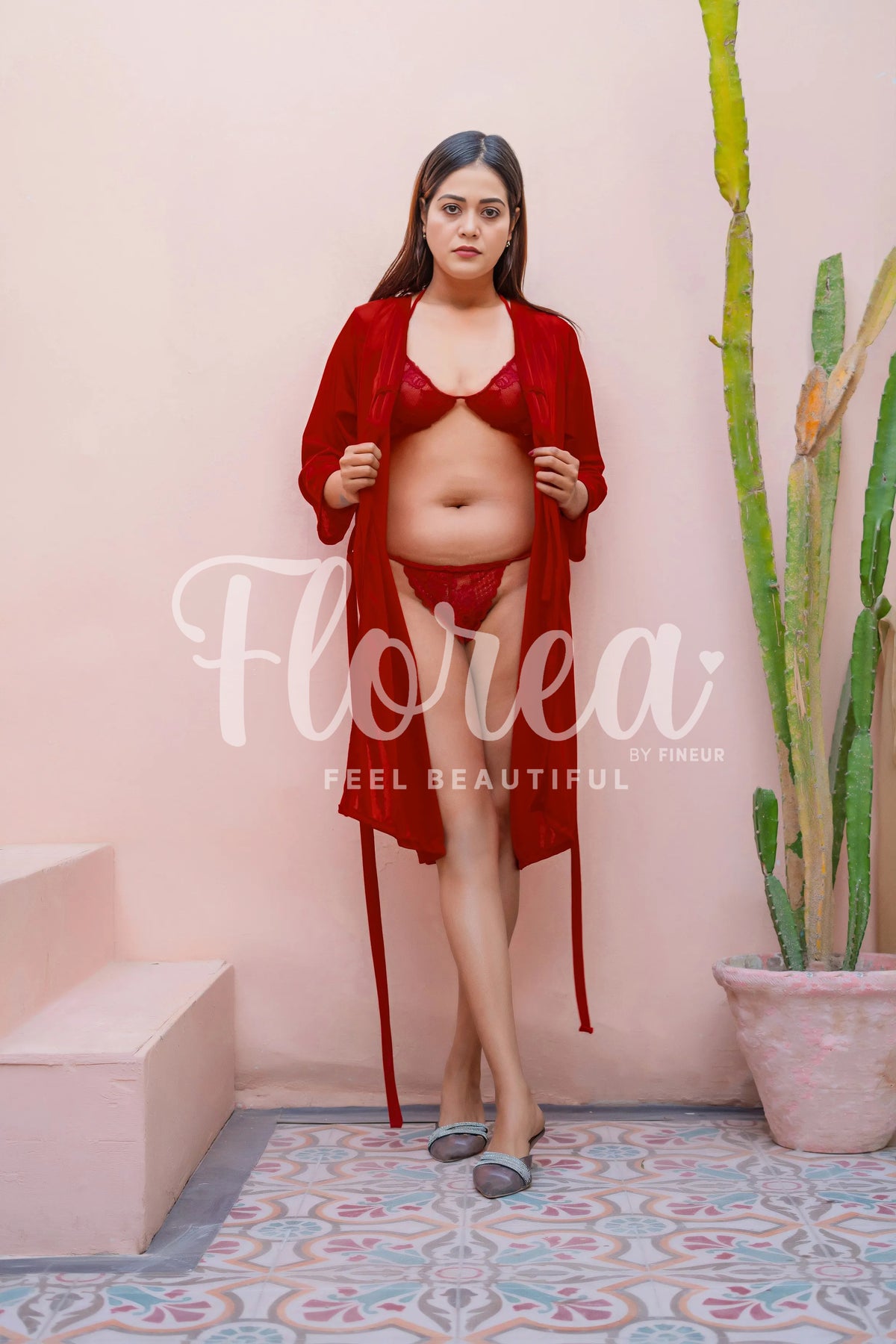 Florea - 3 pcs Nighty Set - 014