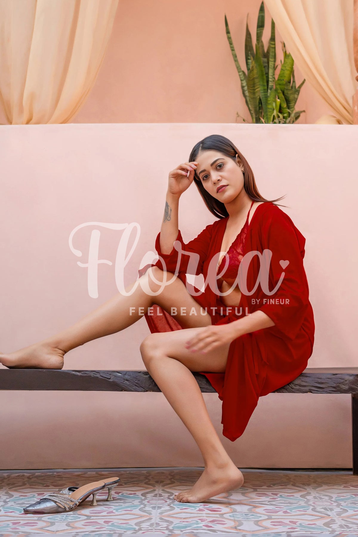 Florea - 3 pcs Nighty Set - 014