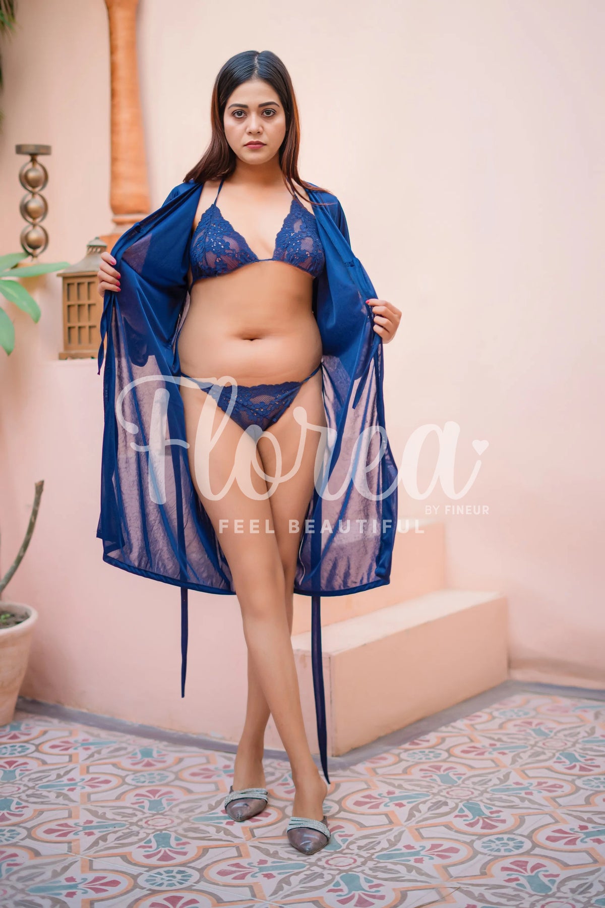 Florea - 3 pcs Nighty Set - 014