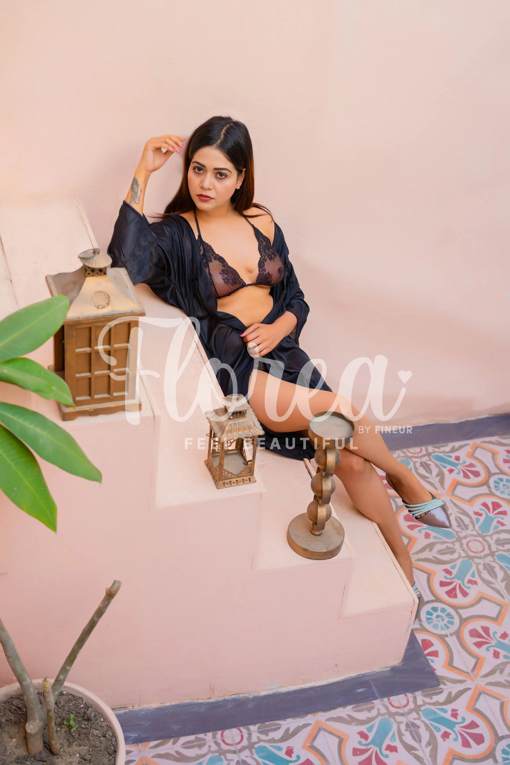 Florea - 3 pcs Nighty Set - 014