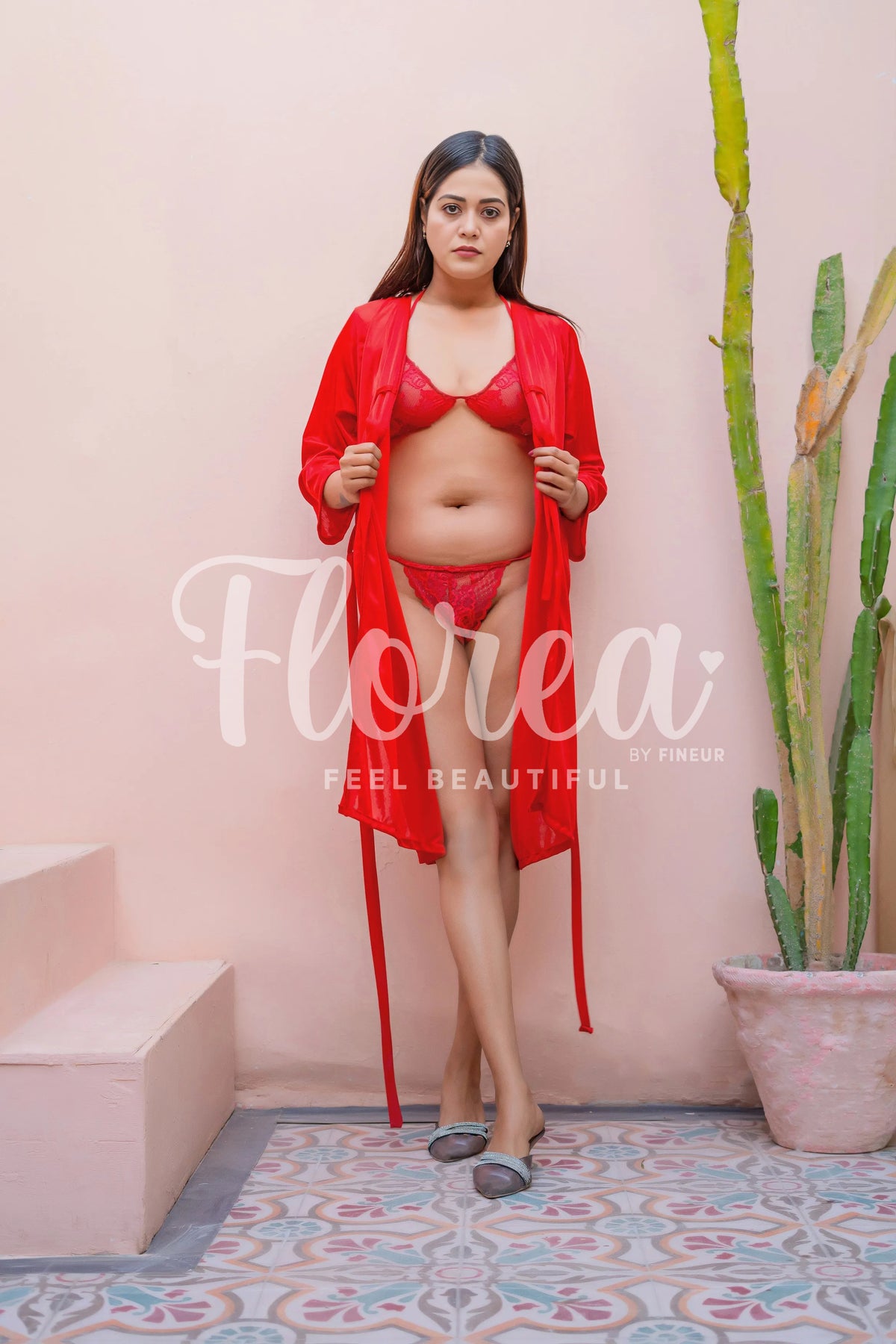 Florea - 3 pcs Nighty Set - 014
