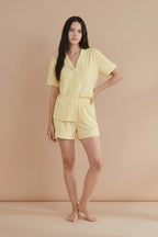 Florea Linen Shortie Set - Butter