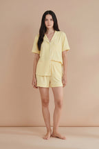 Florea Linen Shortie Set - Butter