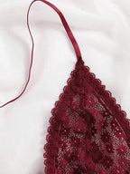 Florea Laced Halter Neck 16074 - Free Size