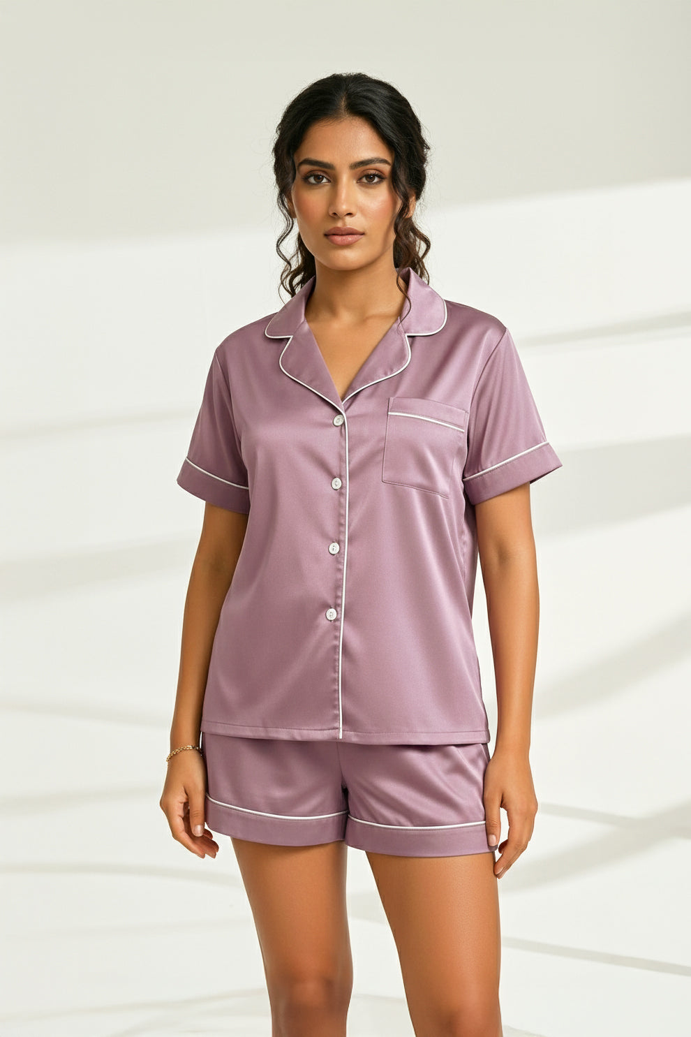 Florea Summer Chill Set With Scrunchie - Lilac