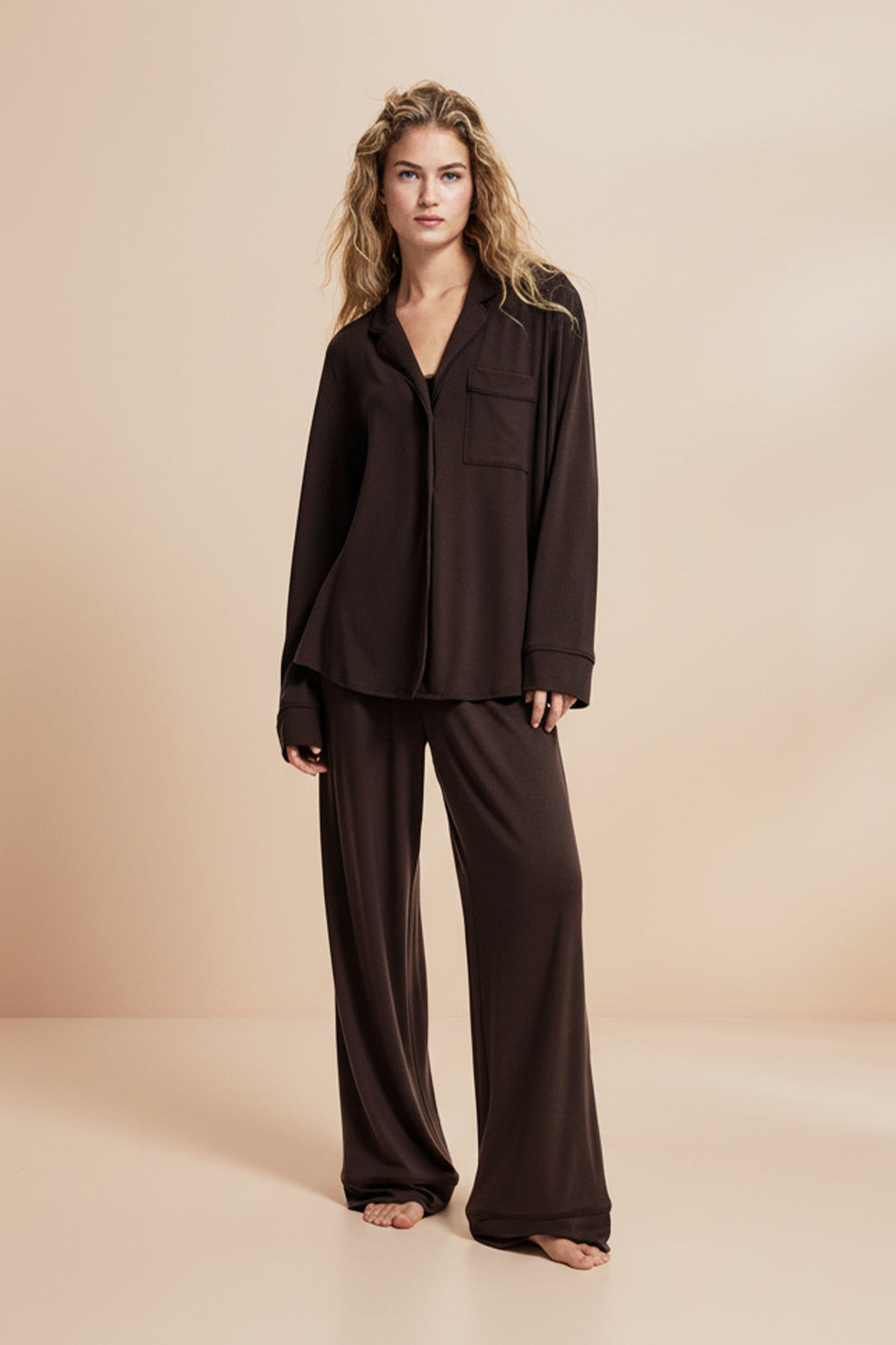 Florea Cloud Pajama Set - Mocha