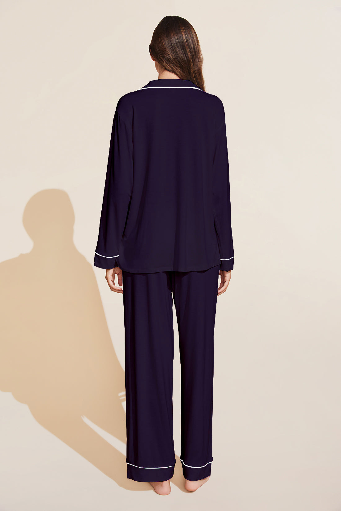 Florea - Solid Boski Linen PJs ~ Navy Blue