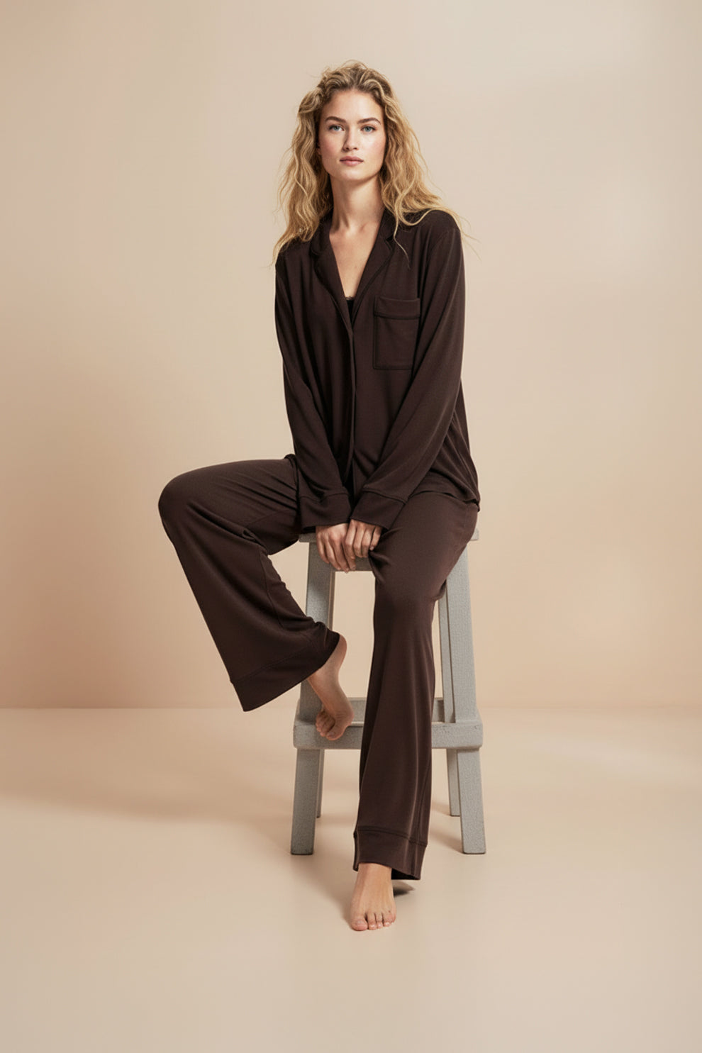 Florea Cloud Pajama Set - Mocha