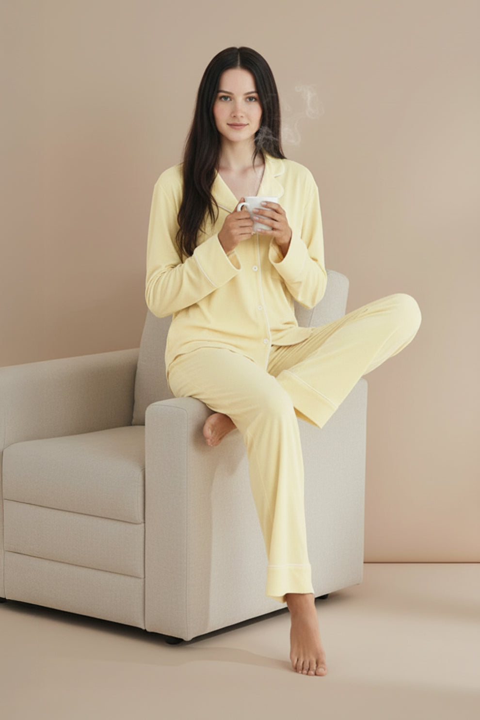 Florea Cloud Pajama Set - Butter