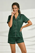 Florea Summer Chill Set With Scrunchie - Green