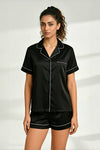 Florea Summer Chill Set With Scrunchie - Black
