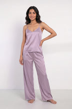 Florea Summer Cami Silk Sleeveless - Lilac