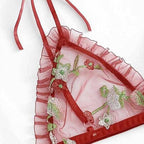Florea Embroidered Lingerie Set 16136 -  Free Size