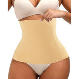 Florea -  Postpartum Belly Band Waist Trainer Tummy Compression for Women- Beige -009