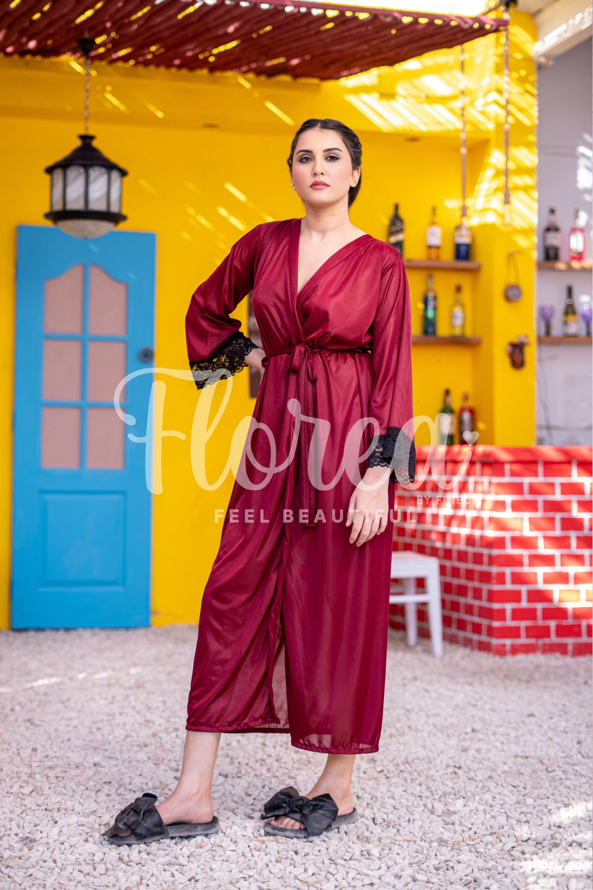 Florea - 1 pcs Nighty Set - 016