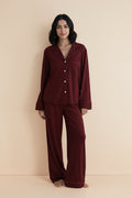 Florea Cloud Pajama Set - Maroon