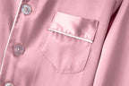 Kids Silk PJ Set - Pink