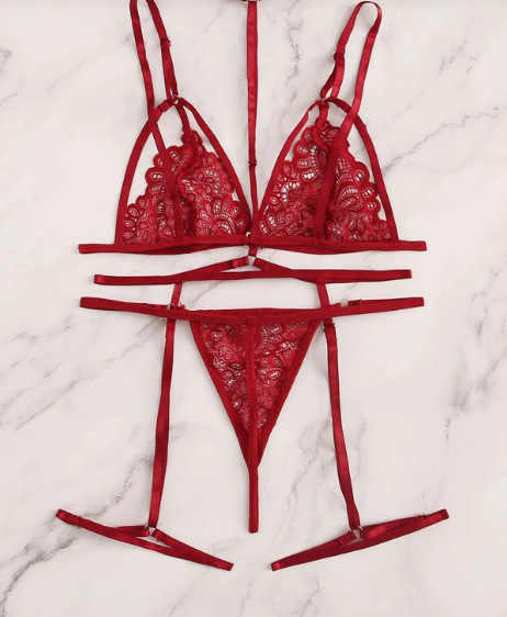 Florea Lace Garter Set 16121 - Free Size