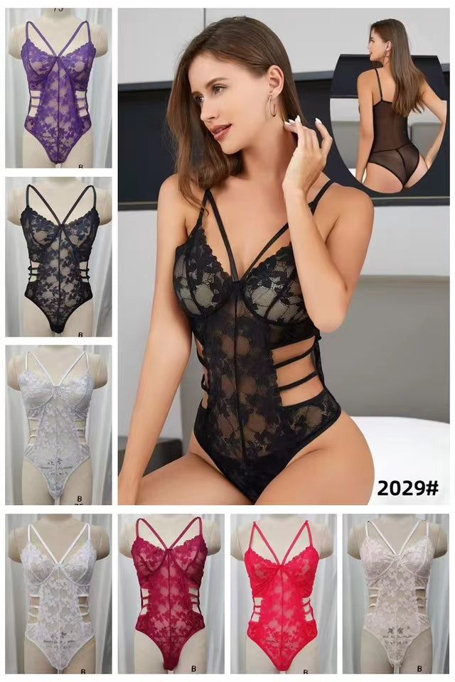 Florea Baby Doll Stocking Erotic Set Lingerie 2029