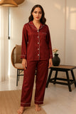 Breathable Two-Piece Silk PJ Set for Comfortable Sleep

