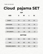 Florea Cloud Pajama Set - Black